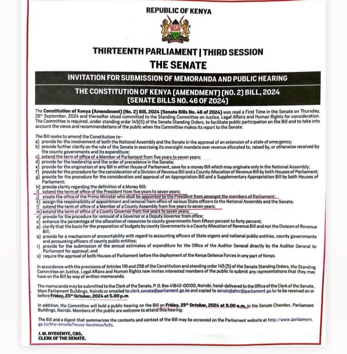 As we are enjoying the Riggy G saga, parkiament is conducting public participation on extending their term…