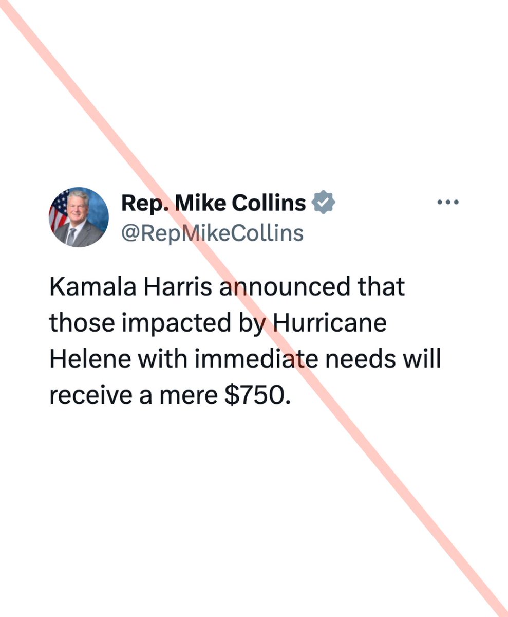 HQNewsNow's tweet photo. Mike Collins voted against FEMA funding two weeks ago https://t.co/S0eLtPCGbe