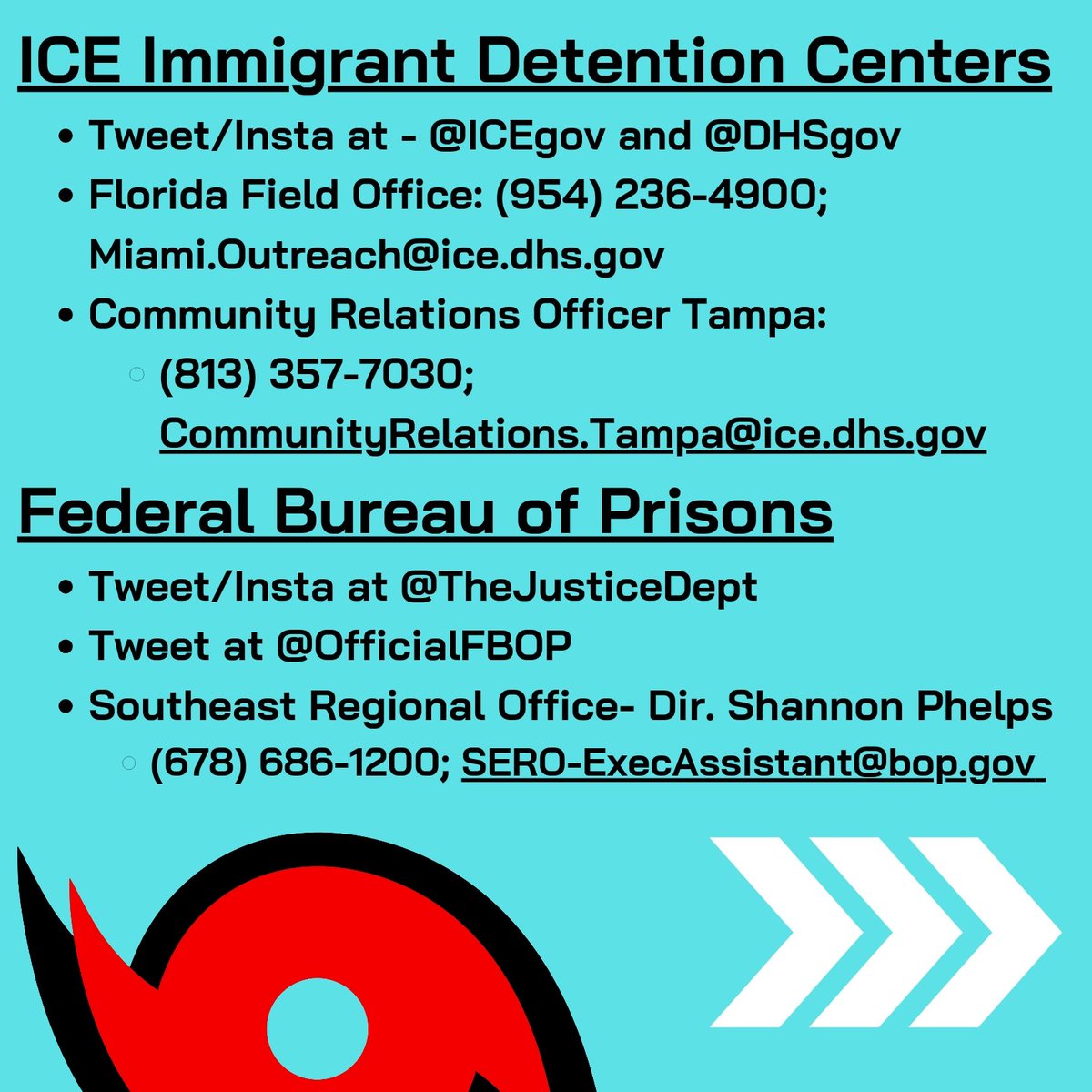 Visit bit.ly/MiltonJailEvac… for the most up-to-date info we have on #HurricaneMilton's impact on incarcerated people across Florida! DM us or <a href="/FL_Abolition/">Florida Prisoner Solidarity</a> if you hear a facility that's impacted! Tell ur loved ones to stockpile food and water NOW bc these officials don't care.