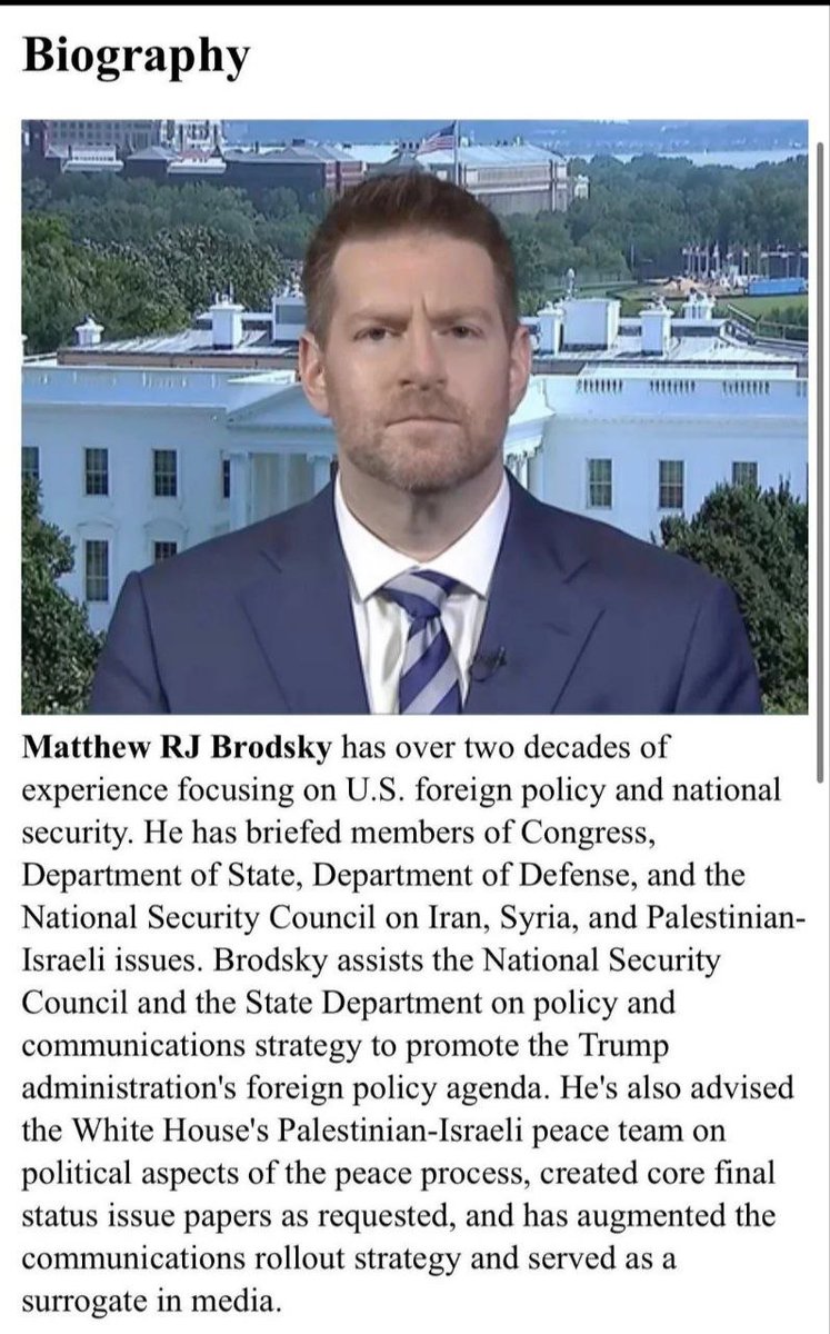 Keith Woods (@keithwoodsyt) on Twitter photo Jewish supremacist Matthew Brodsky deleted this post where he went mask off and called on Israel to drop napalm on Irish peace keeping troops in Lebanon.
<a href="/MattRJBrodsky/">Matthew RJ Brodsky</a> works for <a href="/GoldInstituteIS/">Gold Institute for International Strategy</a> and has been appointed to work on the Israel-Palestine peace process. What a joke! Jewish supremacist Matthew Brodsky deleted this post where he went mask off and called on Israel to drop napalm on Irish peace keeping troops in Lebanon.
<a href="/MattRJBrodsky/">Matthew RJ Brodsky</a> works for <a href="/GoldInstituteIS/">Gold Institute for International Strategy</a> and has been appointed to work on the Israel-Palestine peace process. What a joke!