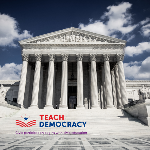 It's the #FirstMonday in October, the beginning of the new term for the US #SupremeCourt. Introduce your students to the role of the third branch of government in our democracy with the Civil Conversation (CivCon) lesson at teachdemocracy.org/images/pdf/cha… #SCOTUS #Constitution