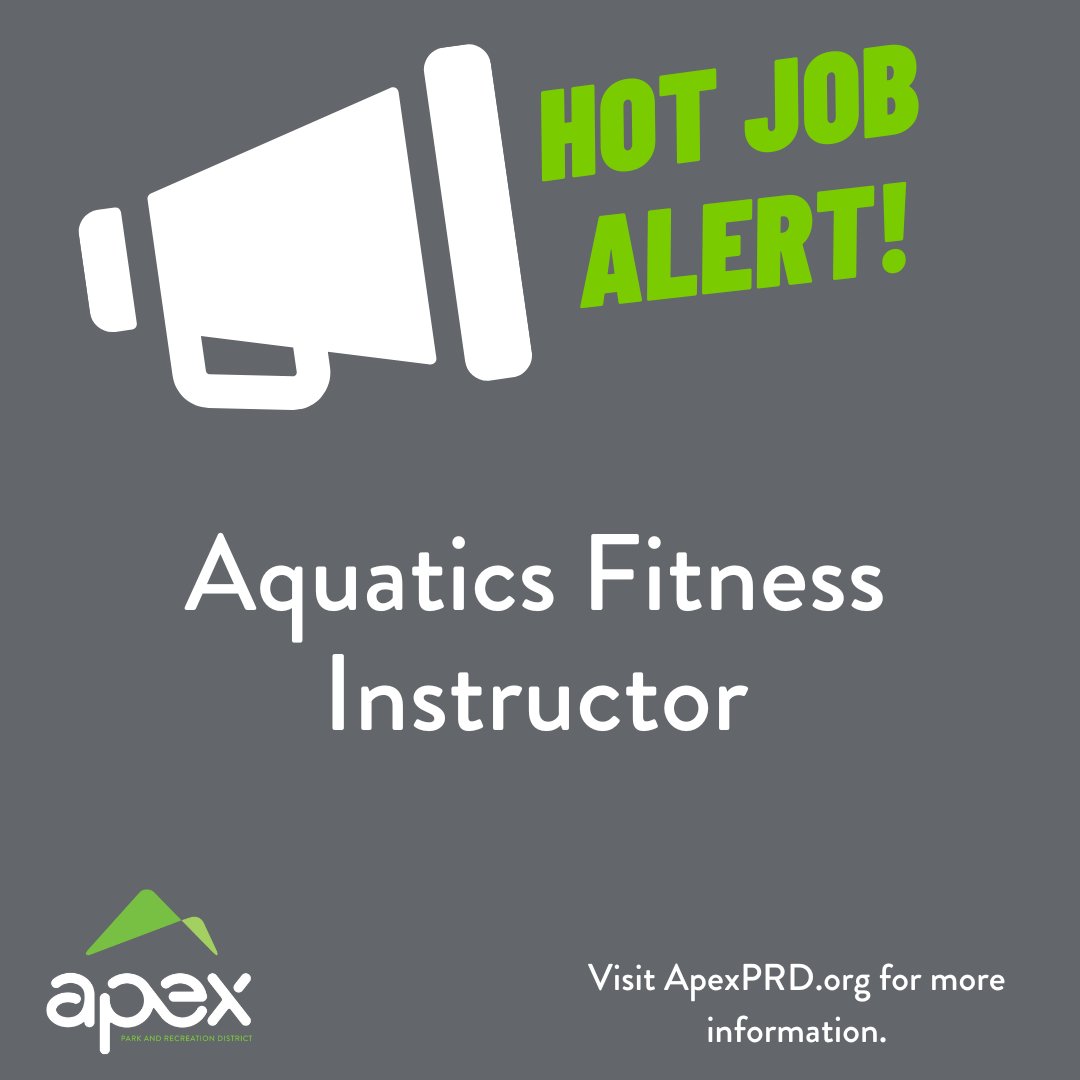 Hot Job Alert

Aquatics Fitness Instructor

To apply, visit tinyurl.com/dakdurbb.