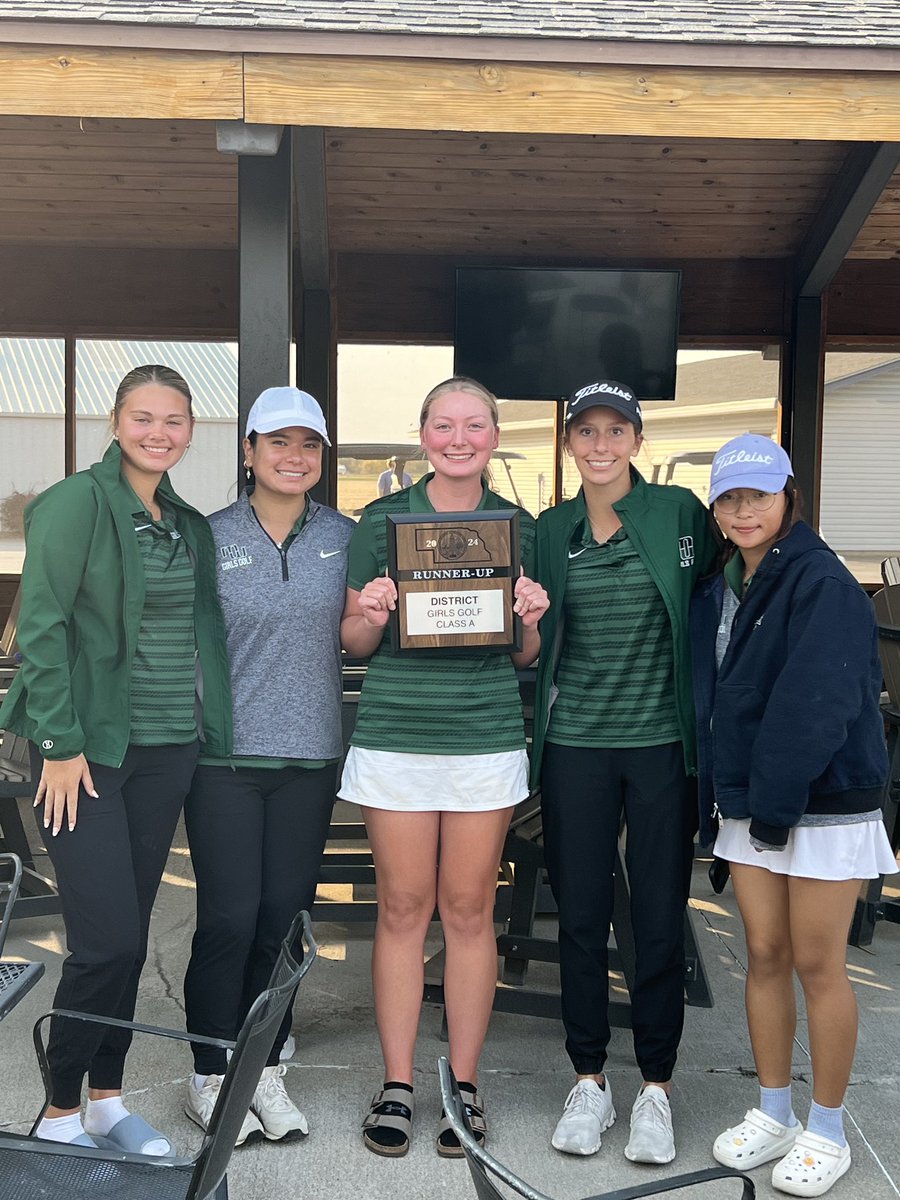 MWHSGirlsGolf's tweet photo. Wildcats finished runner up at the A-2 Districts. Anna Dunne 84 5th place Addyson Otten 97  9th place Alia Choi 102 Sophia Zhang 107 Lily Weston 109. Well done and Grand Island here we come!!! https://t.co/4JJQoX9iQt