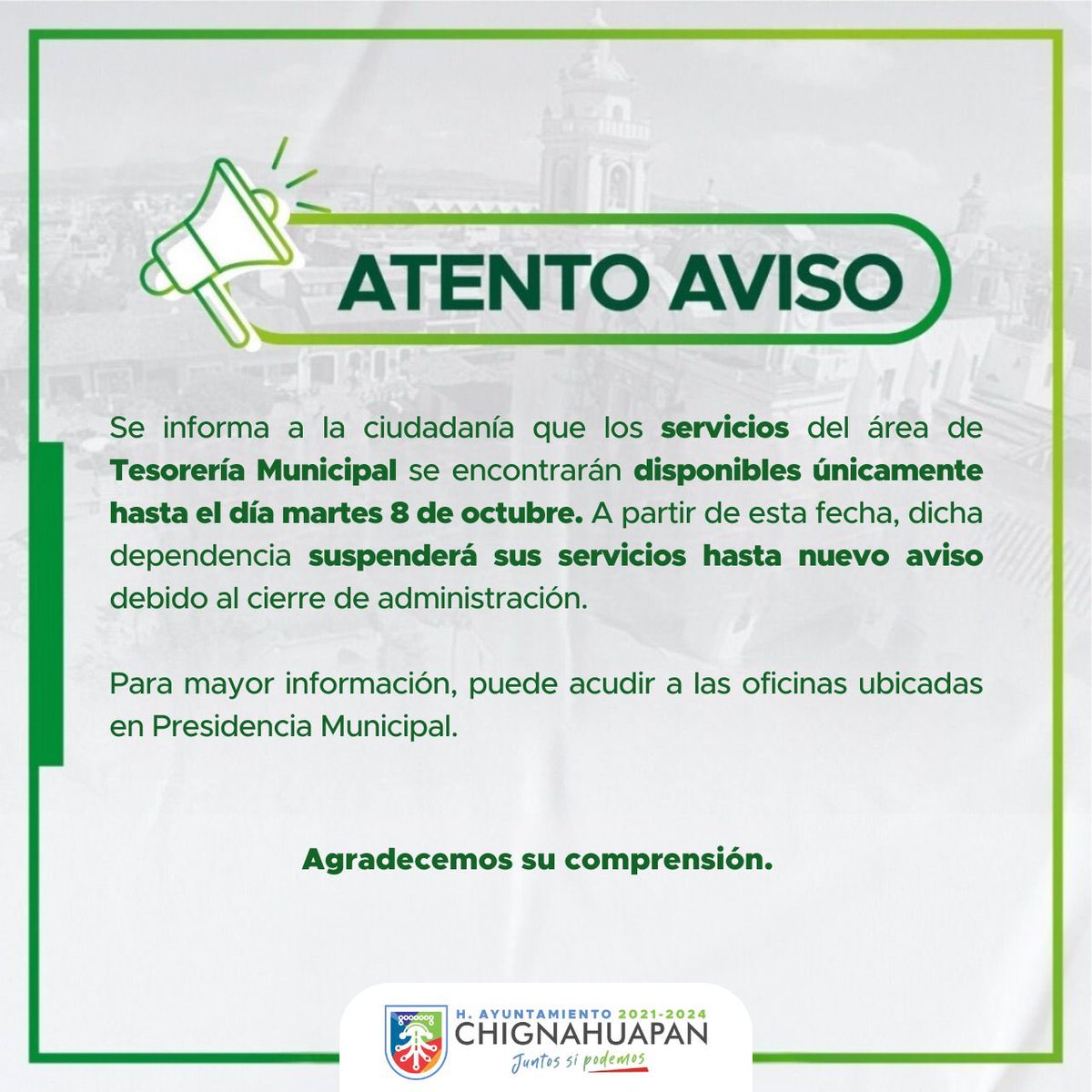 ⚠️ Atento aviso ⚠️