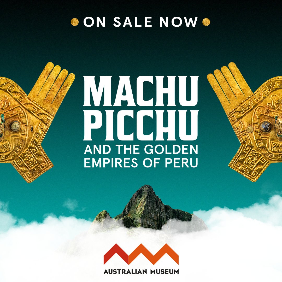 Introducing the next blockbuster at the AM, Machu Picchu &amp; the Golden Empires of Peru, opening this summer! ⛰️

Opens Sat 23 Nov &amp; tickets are on sale NOW : bit.ly/3XVghJE

#MachuPicchuAM
