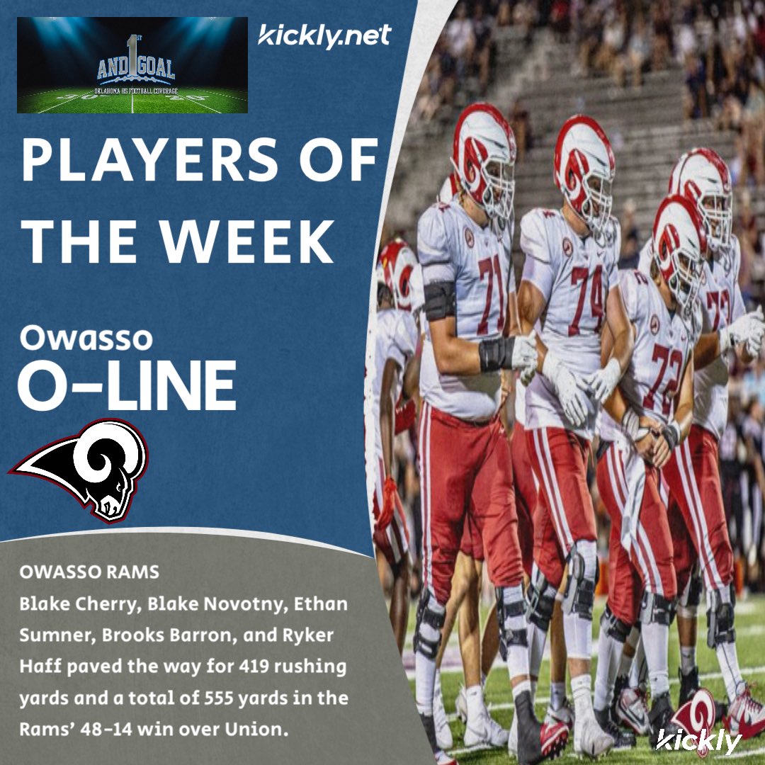 Week 5 Players of the Week!

<a href="/brooks_barron/">Brooks Barron</a> <a href="/Blake_Cherry06/">Blake Cherry</a> @EthanSumner52C

#okpreps