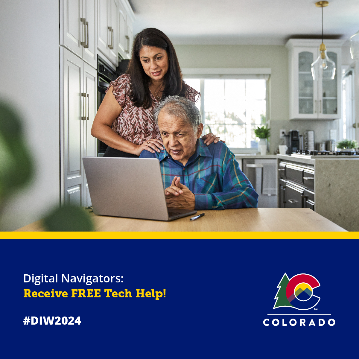 Did you know that Colorado has Digital Navigators across the state that offer FREE tech help?

During Digital Inclusion Week we want to highlight this incredible resource. 

Navigators are available at the Loveland Library. visit bit.ly/3ZQgnov to learn more.
