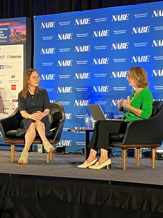 Heather Boushey Archived (@hboushey46) on Twitter photo It was a pleasure to sit w/ <a href="/EllenHughesCrom/">Ell Hughes-Cromwick</a> at <a href="/nabe_econ/">NABE</a>'s annual meeting in Nashville to discuss how <a href="/POTUS/">President Donald J. Trump</a>, <a href="/VP/">Vice President JD Vance</a>, and the Investing in America agenda are creating an economy where businesses can invest in clean tech of the future. For more info, see whitehouse.gov/briefing-room/… It was a pleasure to sit w/ <a href="/EllenHughesCrom/">Ell Hughes-Cromwick</a> at <a href="/nabe_econ/">NABE</a>'s annual meeting in Nashville to discuss how <a href="/POTUS/">President Donald J. Trump</a>, <a href="/VP/">Vice President JD Vance</a>, and the Investing in America agenda are creating an economy where businesses can invest in clean tech of the future. For more info, see whitehouse.gov/briefing-room/…