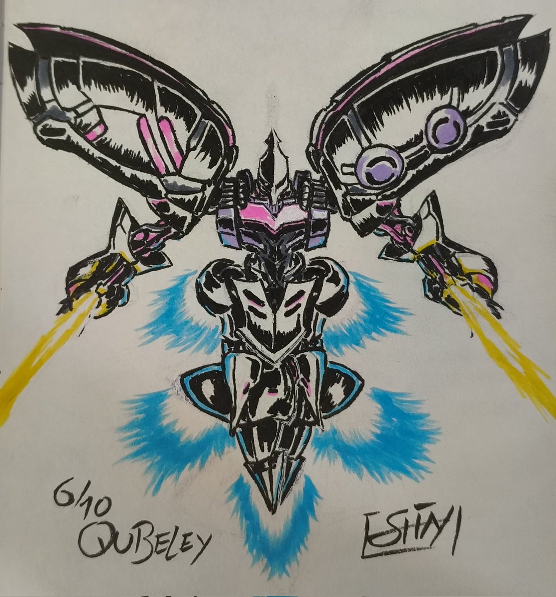 Quebely, Day 6
#gundam #inktober2024 #mecha #zeon