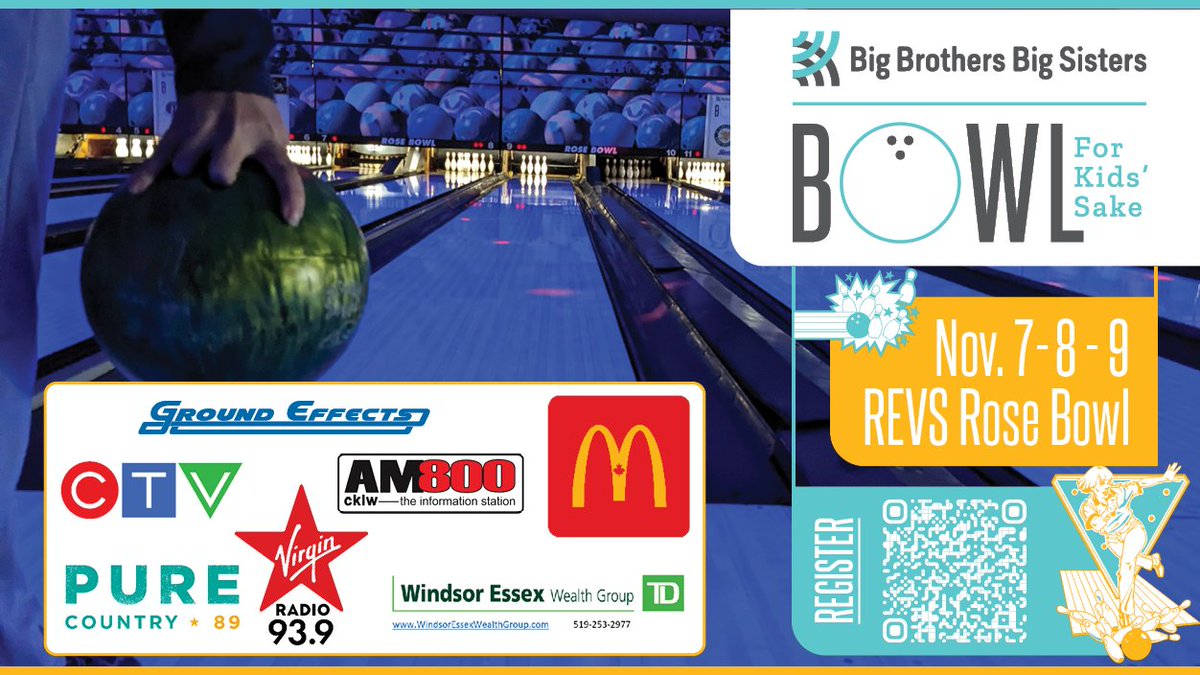 Bowl For Kids' Sake registration is NOW OPEN!

Head to bit.ly/3Y8uVON - or zap the QR code and let's #IgnitePotential

Our largest fundraising event of the year will take place at REVS Rose Bowl Nov 7 - 9. You don’t have to be a good bowler: This event is all about fun!