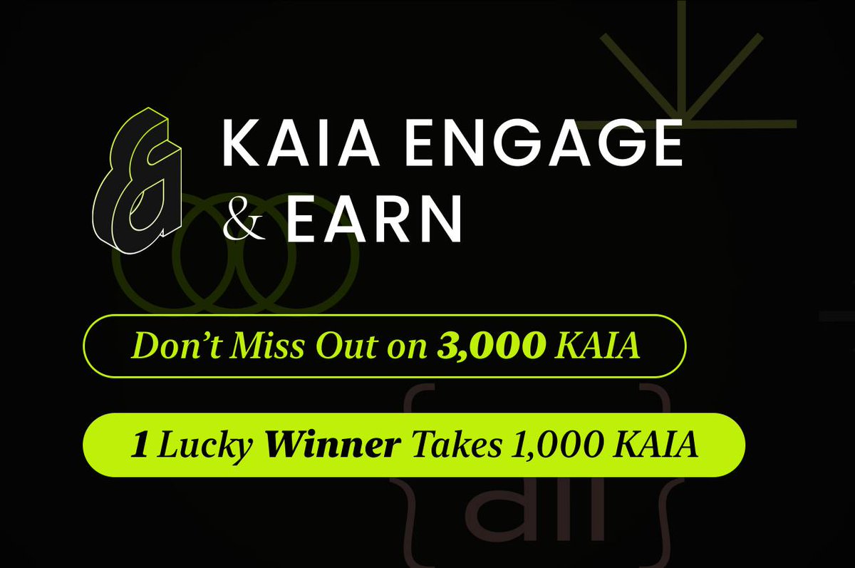 🚀 Ready to Win Your Share of 3,000 KAIA?
Start by signing up on x2all, then head over to the Kaia Portal! 🤑

1 lucky winner gets 1,000 KAIA 💰 and 200 more will snag 10 KAIA each!

Don’t wait—your chance to cash in starts NOW!

👉 Join at bit.ly/47ZkaC3

#KAIA #X2EALL