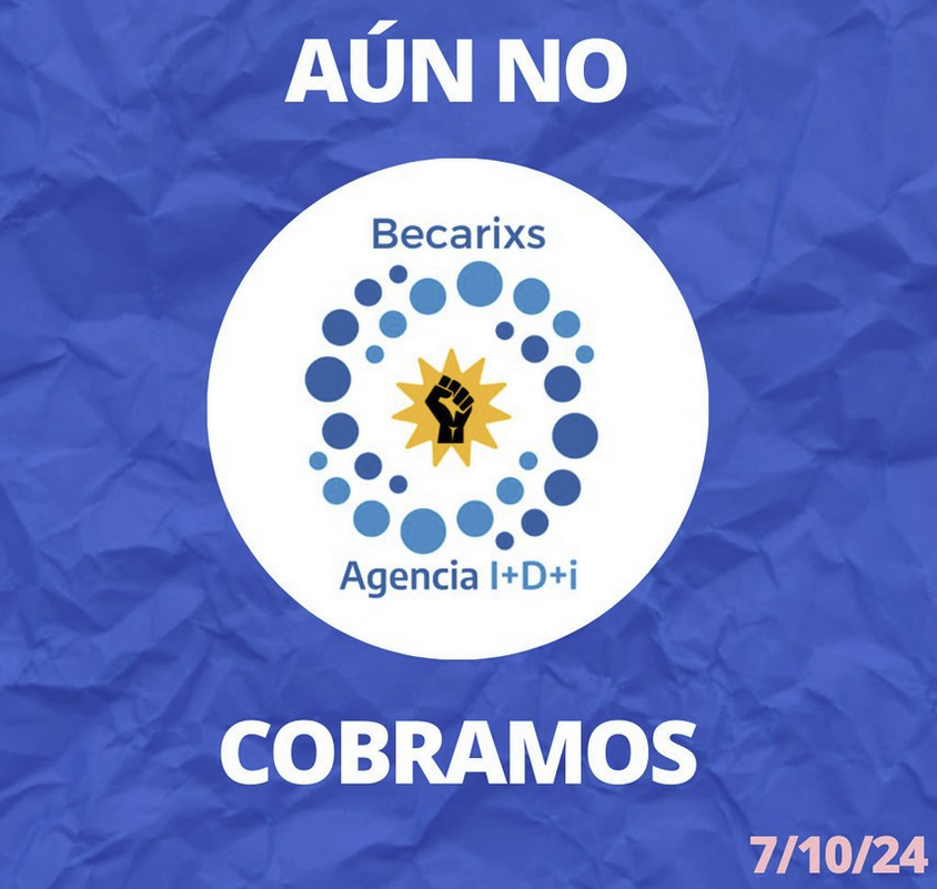 La semana pasada renunció la presidenta de la Agencia  frustrada por la inacción del gobierno, quien la puso. HOY los investigadores q trabajan en los proyectos de la Agencia AÚN no cobraron el estipendio de las becas.
La plata está disponible pero hay ineptitud...
es indignante