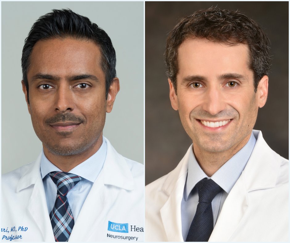 UCLA Neurosurgery 🧠 (@uclansgy) on Twitter photo Dr. Ausaf Bari <a href="/ausaf/">Dr. Ausaf Bari</a> and Dr. Geoffrey Colby <a href="/geoffreycolbymd/">Geoffrey Colby, MD, PhD</a> are collaborating on an exciting surgical technique called vagus nerve stimulation for chronic #stroke patients struggling with arm weakness. Read more in the article here: uclahealth.org/news/article/c…
#Neurosurgery Dr. Ausaf Bari <a href="/ausaf/">Dr. Ausaf Bari</a> and Dr. Geoffrey Colby <a href="/geoffreycolbymd/">Geoffrey Colby, MD, PhD</a> are collaborating on an exciting surgical technique called vagus nerve stimulation for chronic #stroke patients struggling with arm weakness. Read more in the article here: uclahealth.org/news/article/c…
#Neurosurgery