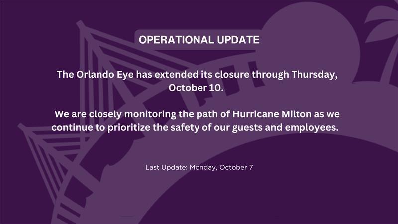 theorlandoeye's tweet photo. We will now be closed through Thursday, October 10. https://t.co/PEo46vqXwo https://t.co/ZcFXE8ZPB1