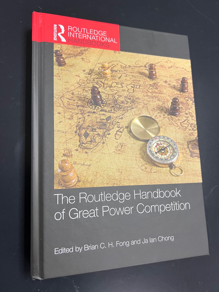 AndrewSErickson's tweet image. Honored to provide blurb for “The #Routledge Handbook of #GreatPowerCompetition”!

amazon.com/Routledge-Hand…

“Leading international relations scholars Brian Fong &amp;amp; @ChongJaIan have edited a scholarly tour de force surveying one of the most important, enduring academic &amp;amp; policy