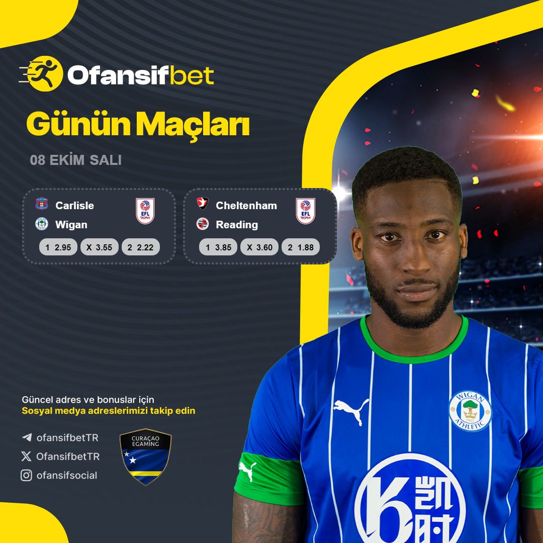 ⭐️ Günün maç programı, #OfansifBet'te

💵Kazanmanın keyfini yaşamak için şimdi katılın!

⚡️SIRADAN OLMA, KAZANAN OL! 

🔗 u16p.com/ofansifsosyal

#bahis #kupon #iddaatahminleri #bonus #slot #casino