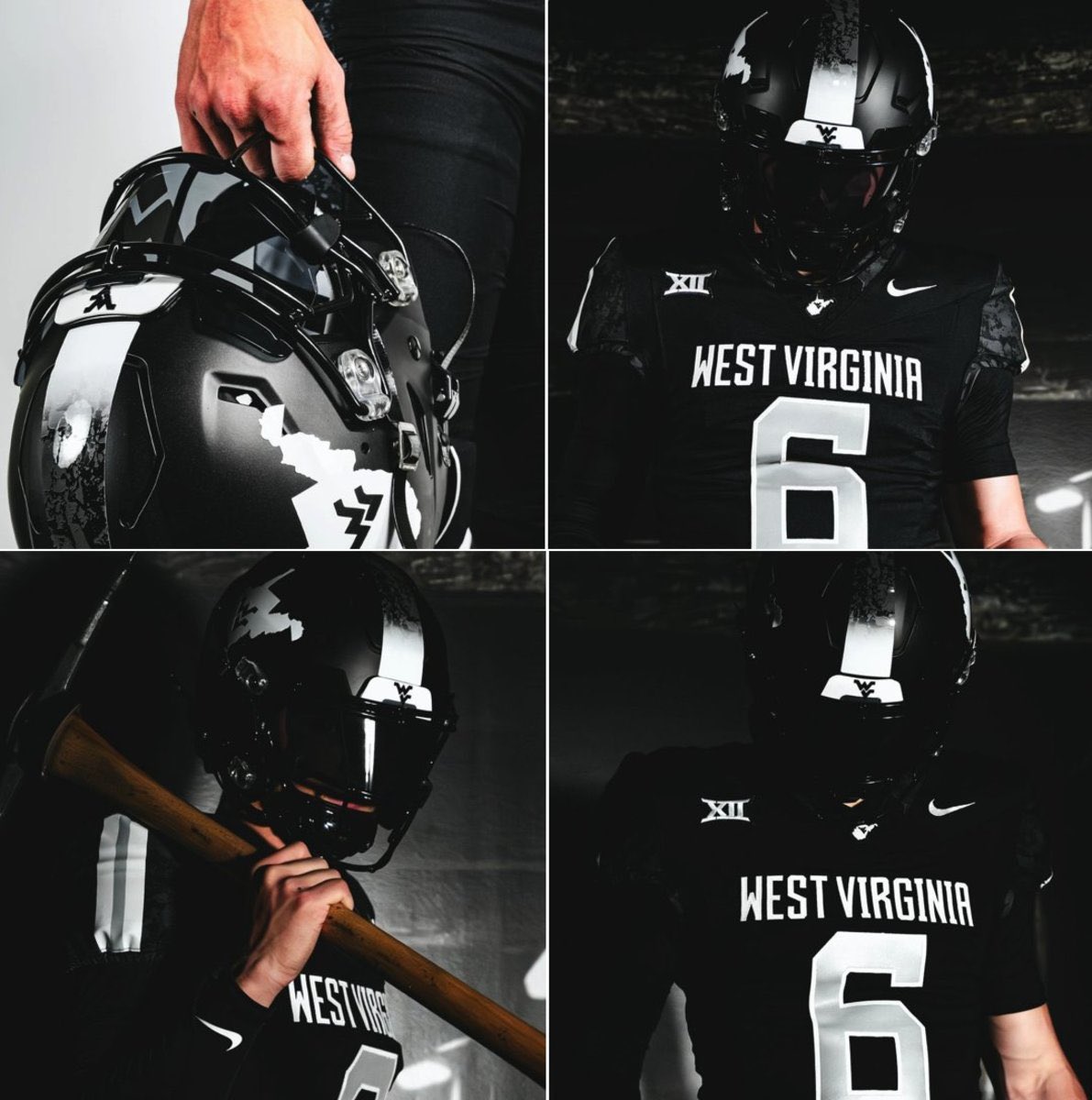 West Virginia will debut their “Coal Rush” blackout uniforms this Saturday vs #11 Iowa State 👀