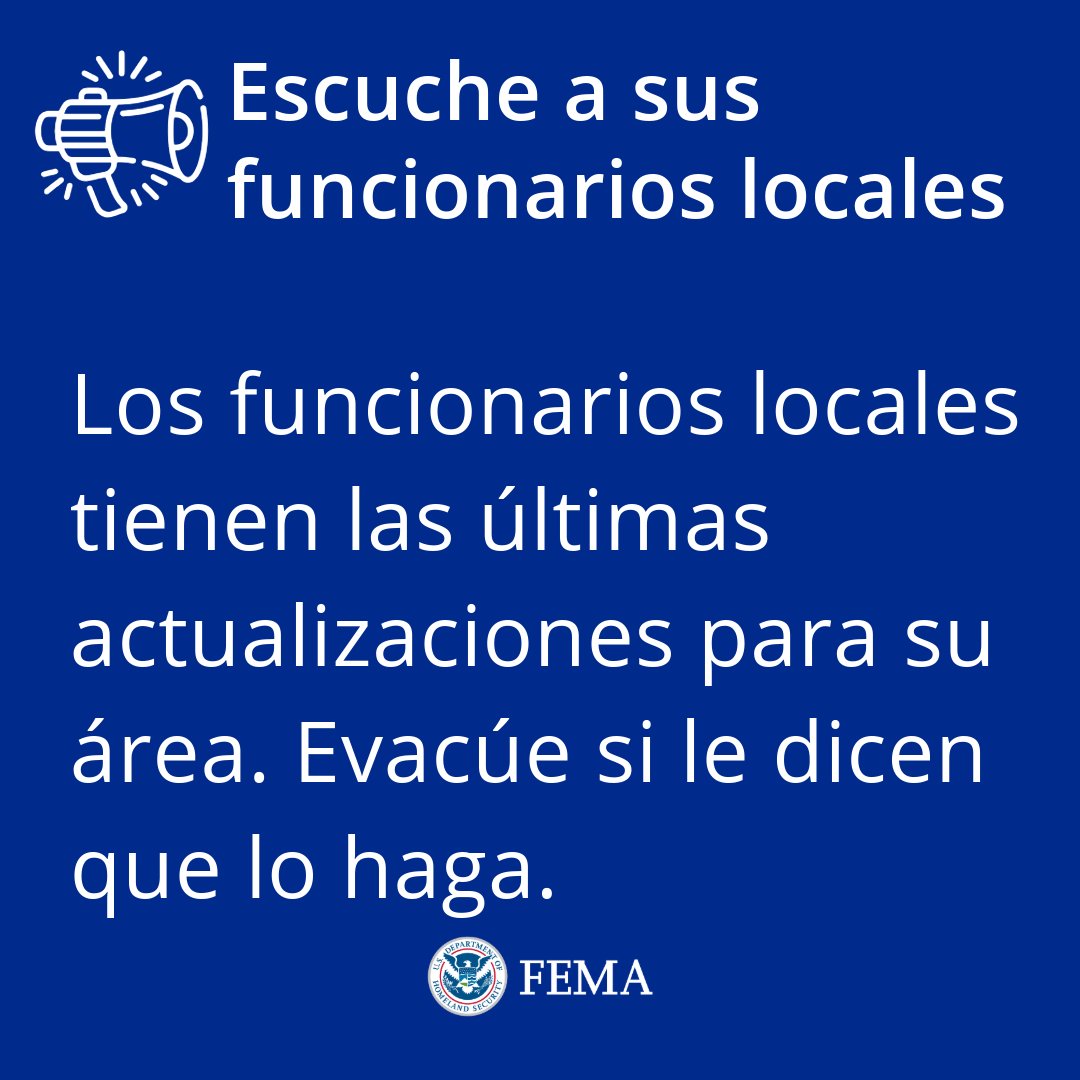 FEMAespanol's tweet photo. Tome las precauciones necesarias AHORA para prepararse para el huracán #Milton.  

1/2 ⤵️ https://t.co/5U96IQy5Jk