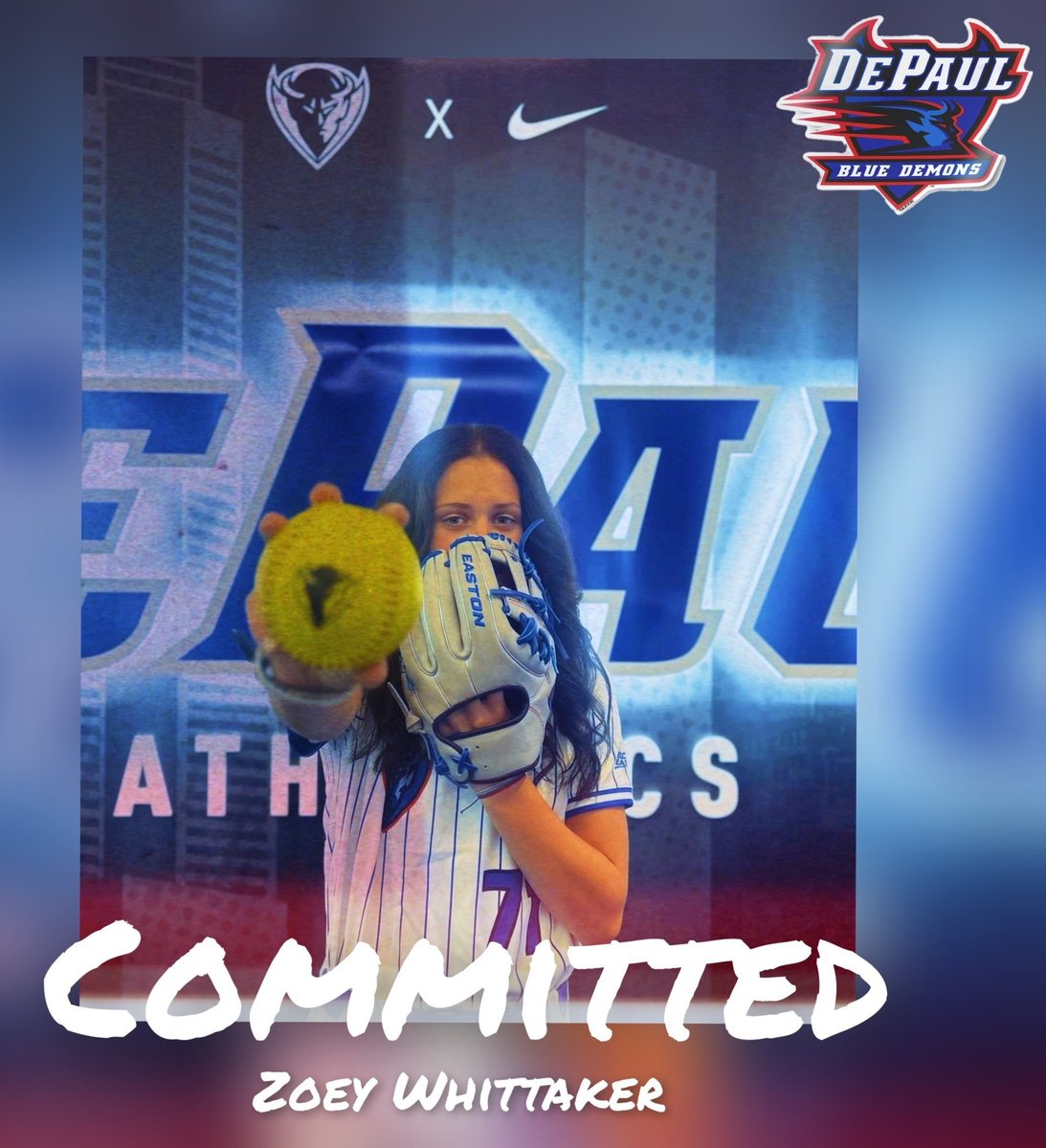 WhittakerZoeyA's tweet image. BLUE DEMON! @DePaulSB @lizjagielski @sut24 @Abbers410 @BanditsTrackMer @WhitBreJustinR @JBacksmeyer @BKemp63 @ADerekMoore @kylehardin08 @BillConroy60534