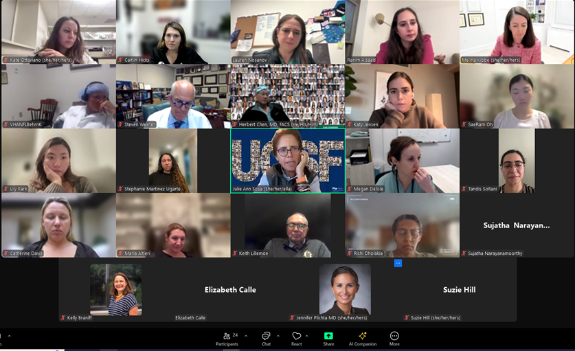 CaitlinWHicks's tweet photo. Amazing @WomenSurgeons @SurgJournal Reviewer Academy panel tonight featuring many of the best Editor minds in #SurgResearch and our superstar women mentors and mentees! @kibbemr @Jasosamd @SWexner @Behrns @herbchen Keith Lillemoe thank you for your time and expertise! 🙏 https://t.co/tEf5tJtuZG
