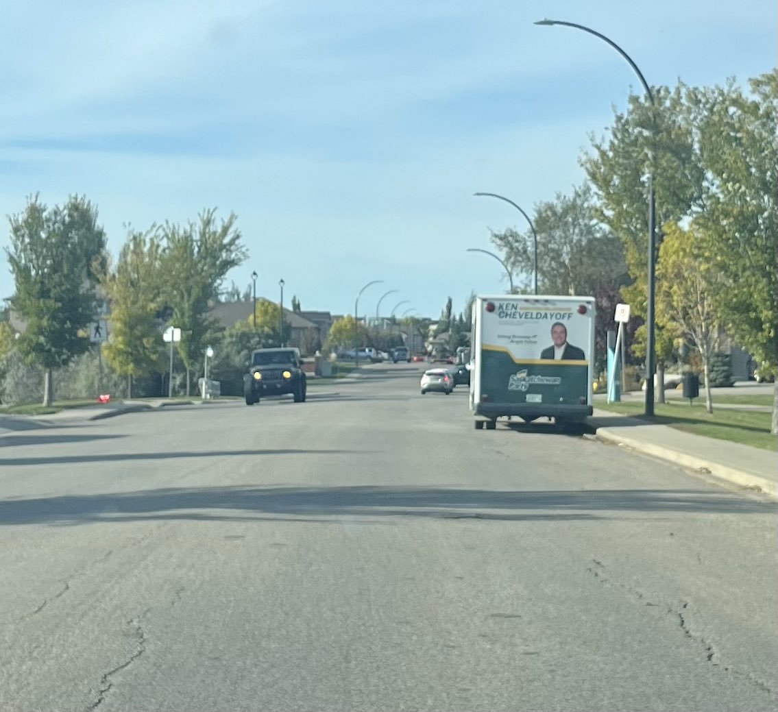Hey @kencheveld can you see the 3 kids waiting to cross the street at the cross walk? We couldn’t either. #moveyourmug