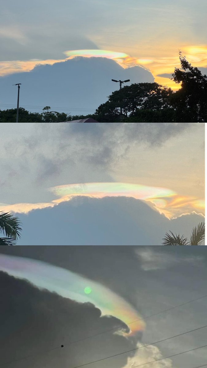 VivoEnCancun's tweet photo. Salgan a ver las nubes iridiscentes hoy en el atardecer de Cancún https://t.co/cQTr7xxotz