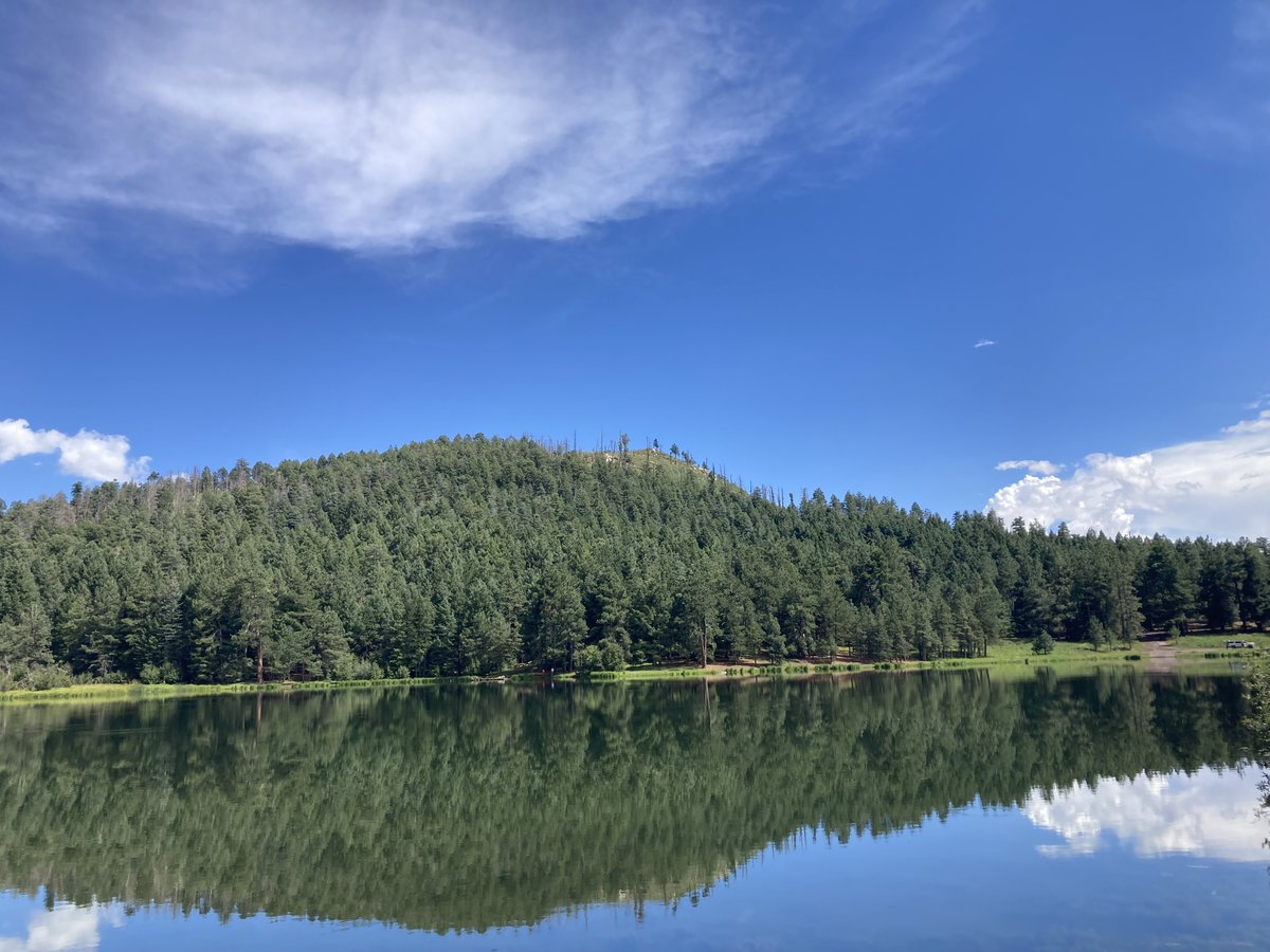 CoronadoNF's tweet photo. Project alert: better fishing access is coming to Riggs Flat Lake, courtesy of a project funded by the Great American Outdoors Act. Work will begin Tuesday, October 8, 2024, to install a large floating fishing dock where the deteriorated pier is currently located. https://t.co/fBsc39eMn1