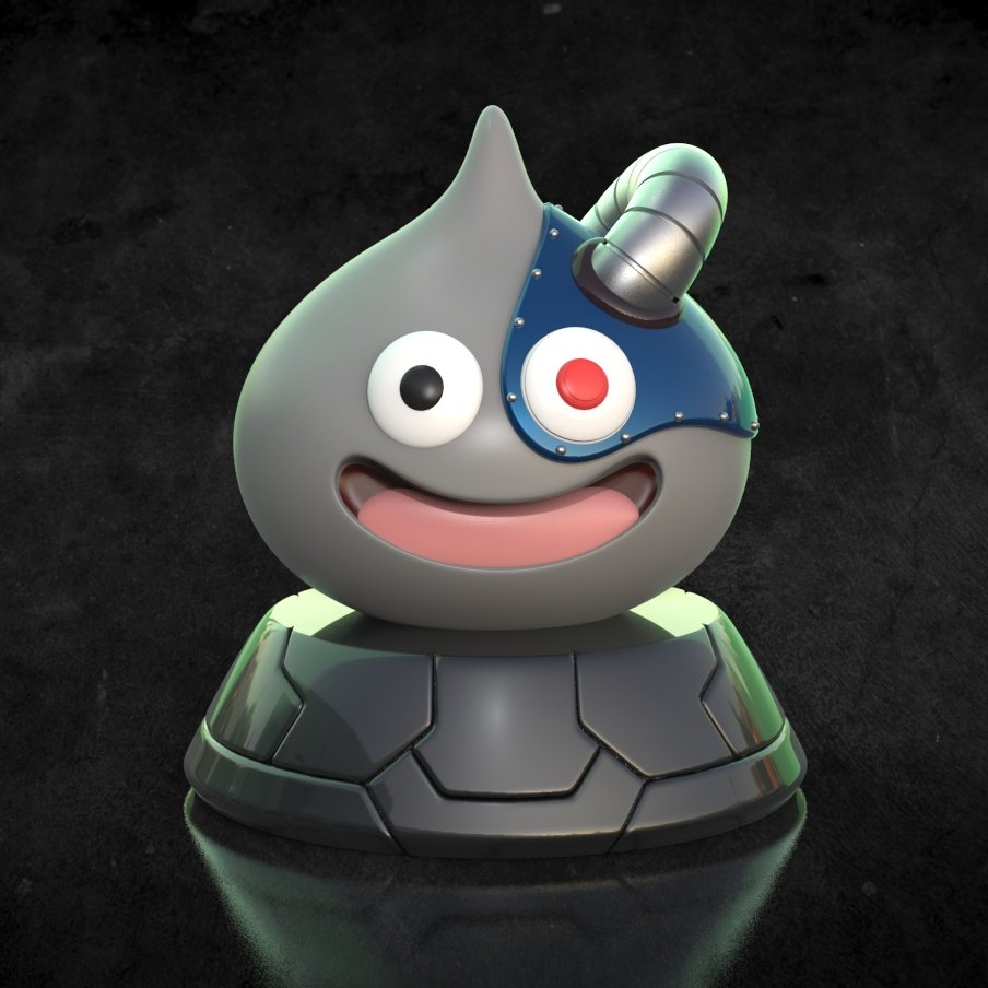 doragonk_studio's tweet photo. Hey Dragon Quest Dudes!
I leave you my new Fanart Creation: CYBORG SLIME!
Available here for 3D Printing and more: https://t.co/EOr67EHP2G
#dragonquestfan #DragonQuest #scifi #cyborg https://t.co/0soc1Dr1yO