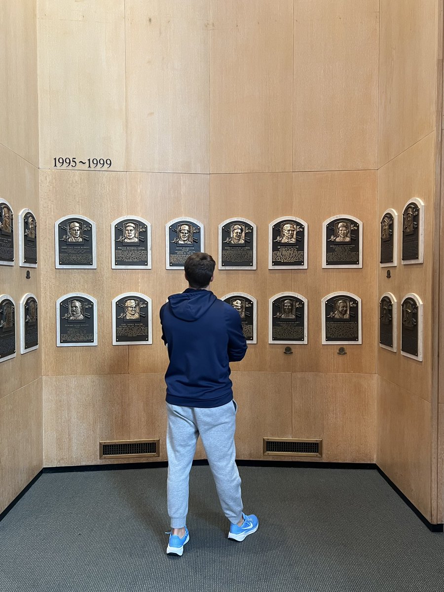 VUBaseball's tweet image. Such an awesome experience spending time at the @baseballhall ⚾️🎞️💫