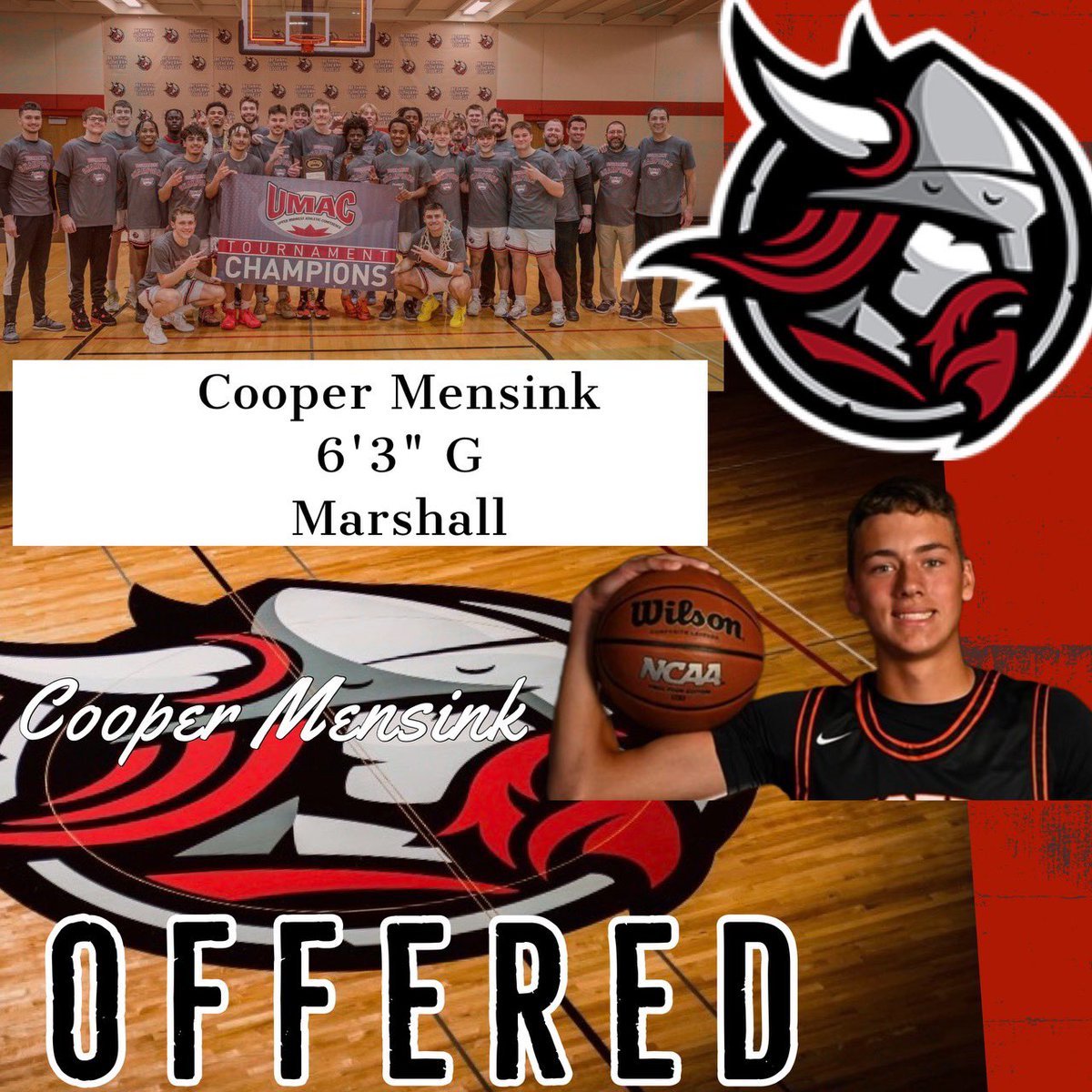 After a great visit with <a href="/Coach_Garvin35/">Pat Garvin</a> and <a href="/CoachPolesky3/">Brandon Polesky</a>. I’m grateful to receive an offer from Bethany Lutheran College <a href="/BLC_MensHoops/">Vikings Men's Basketball</a>