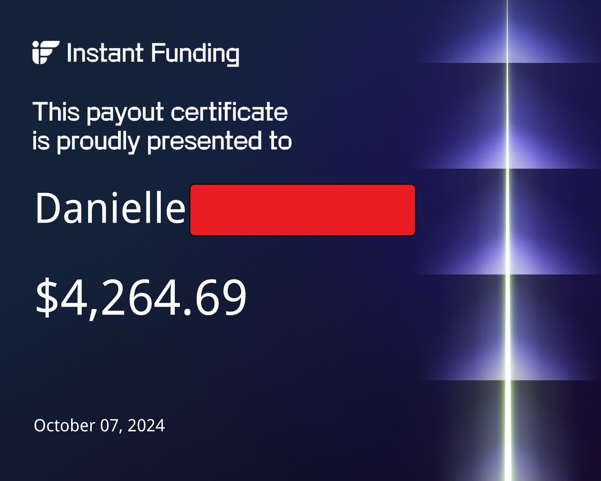 tantrum_girl's tweet image. Made a mistake on my 3rd week. Made $800 after split but it's a gold trade and didn't know about the margin rule. It's 1% risk but since SL is low, the lot size was bigger so it used a bigger margin. Anyway, got an account reset and made way more. Thanks again @InstantFunding_ 🥰