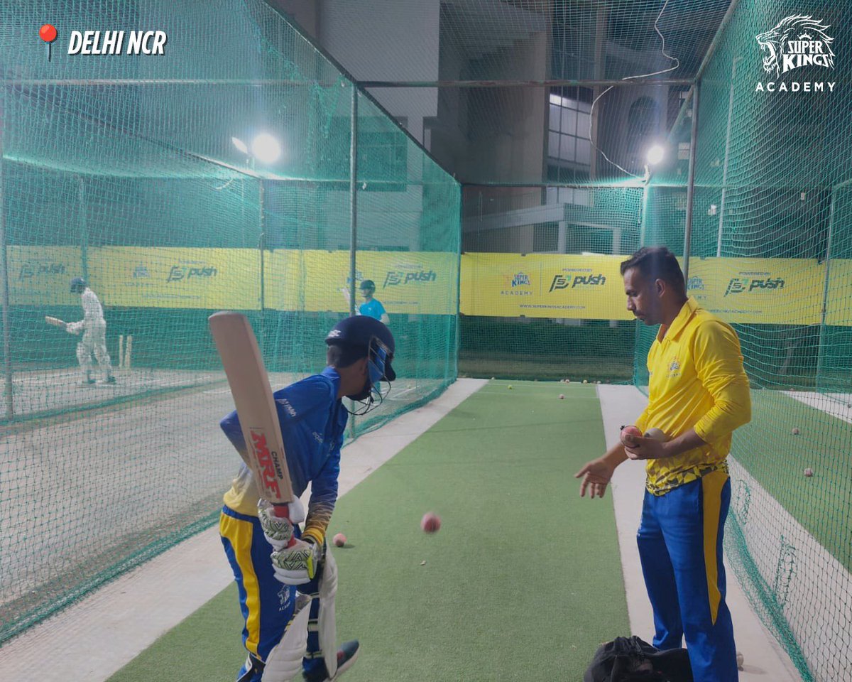 SuperKingsAcad's tweet photo. Our first centre in Delhi NCR is officially open with @PushSportsIndia !🥳💛

📞 7011160782 for admissions
📍 Sushant University, Gurugram

#SuperKingsAcademy💪
#TrainLikeASuperKing🦁 https://t.co/McSbUY4r2S