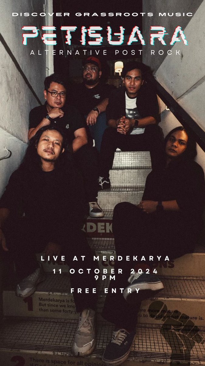 Korang yang takde plan pape jumaat ni, jom tengok kitorg di merdekarya, masuk free je. Nak belanja lagu2 baru ni 😎