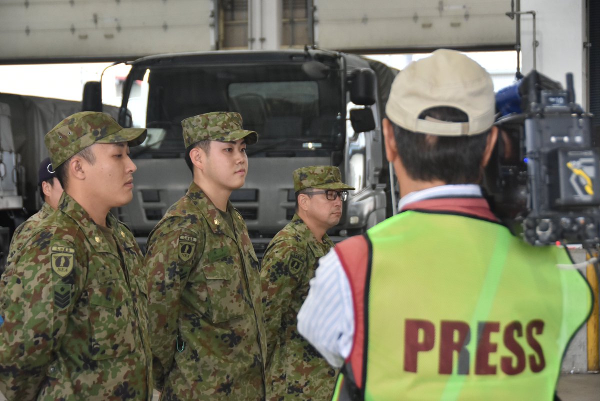 東北放送の番組取材】 東北方面後方支援隊第108全般支援大隊所属で