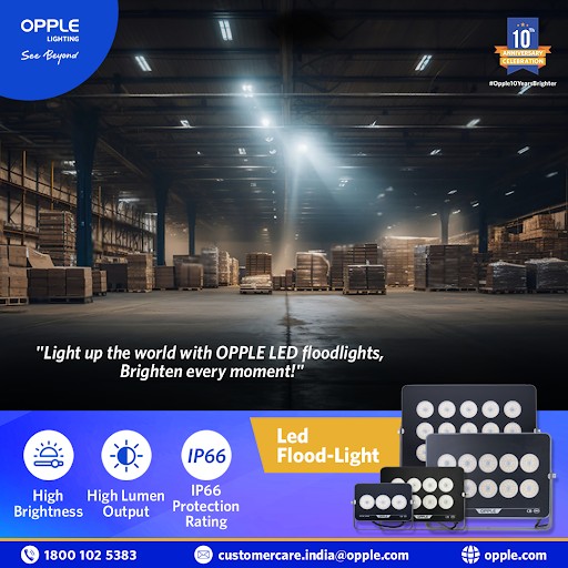 Oppleindia's tweet image. 🌟 Light up your outdoor spaces with #OppleLighting's #LEDFloodlight! Perfect for enhancing security and creating a warm, inviting atmosphere for your gatherings.
With its powerful #brightness and #energyefficiency, it’s time to shine a light on your favorite areas! 🔦