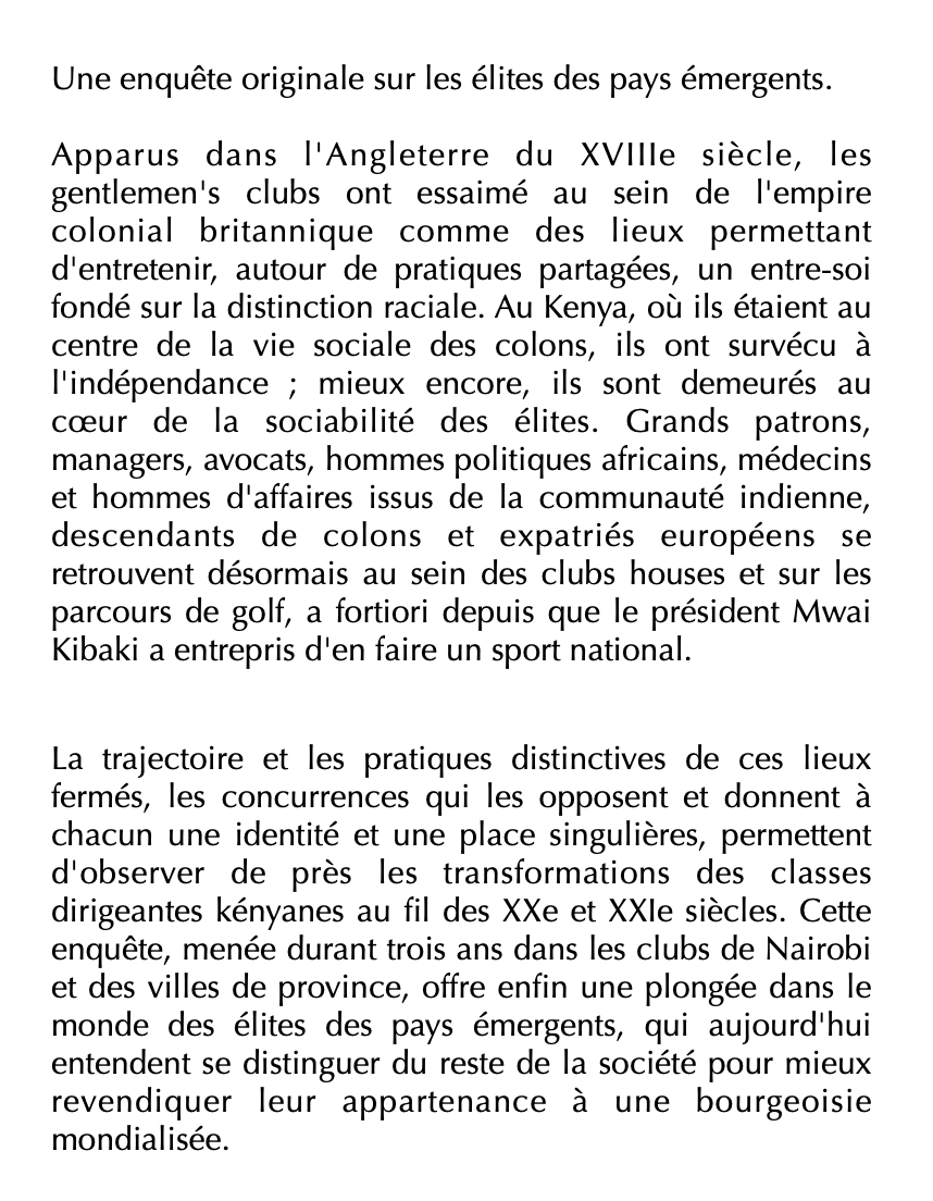 flr_louis's tweet photo. Dominique Connan - Faire partie du club

Élites et pouvoir au Kenya

À paraître en octobre chez CNRS Éditions https://t.co/EDuO9zr5f8