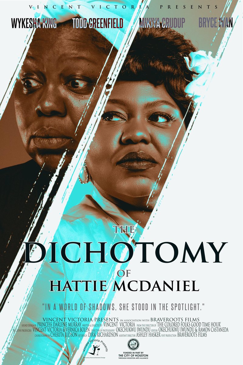 Syneetra7's tweet photo. The Dichotomy of Hattie McDaniel, a new film premiering The MATCH Midtown Arts &amp; Theater Center Houston (Matchbox 4), 3100 Main Street, Houston, Texas, 77002. Tickets available at https://t.co/tYYyH9kpN3 tix: 713-521-4533, office: 713-325-5370 $25 https://t.co/yY0ktUfUTz