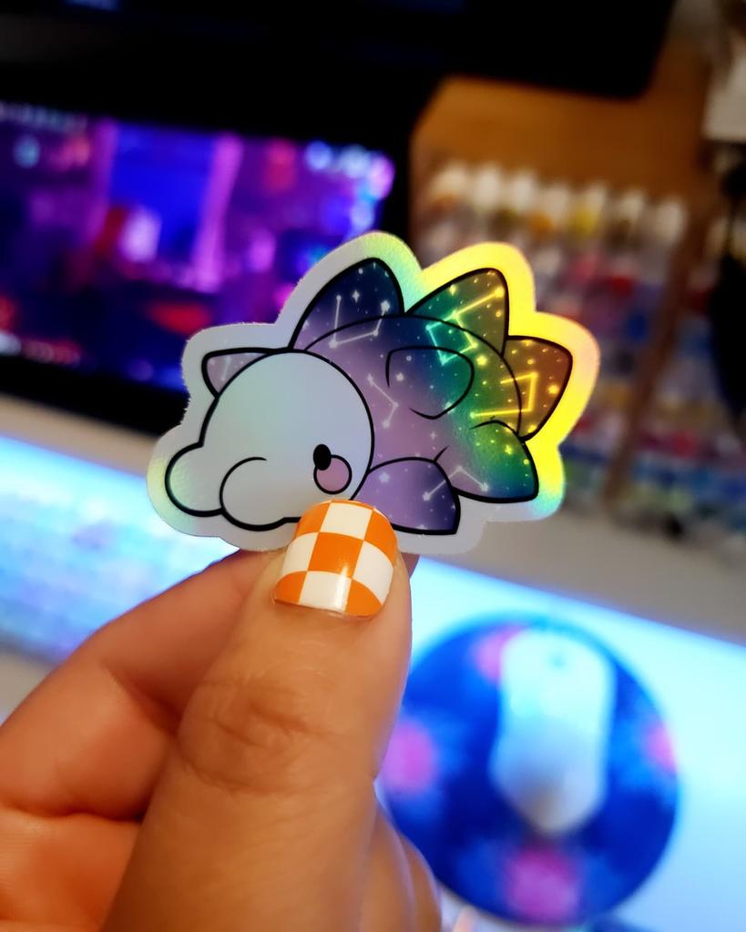 LuLuLandPop's tweet photo. These pokemon galaxy stickers also make me happy, was fun to make

Look how rainbow shiny! ✨ https://t.co/L9I6qk509N