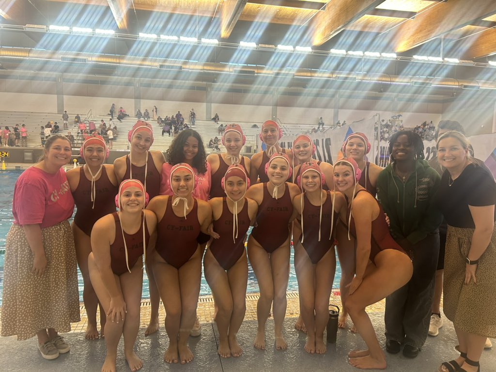 Congrats to our varsity girls on being Bi-District Champs!!!
#BFND <a href="/CFISDAquatics/">CFISD Aquatics</a> <a href="/CyFair_BFND/">Cy-Fair High School</a> <a href="/BFNDAthletics/">Cy-Fair HS Athletics</a>