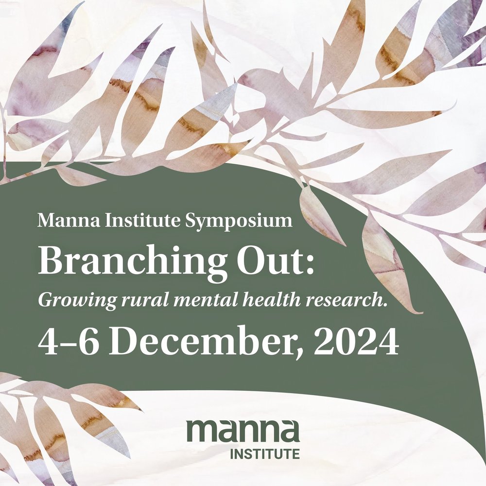 Have you registered for the 2024 Manna Symposium? It will be held in Syd on 4–6 Dec to explore the topic Branching out: growing rural mental health research.
Head to mannainstitute.au/symposium-about for to register!
#MannaInstitute #mentalhealthresearch #mentalhealthawareness