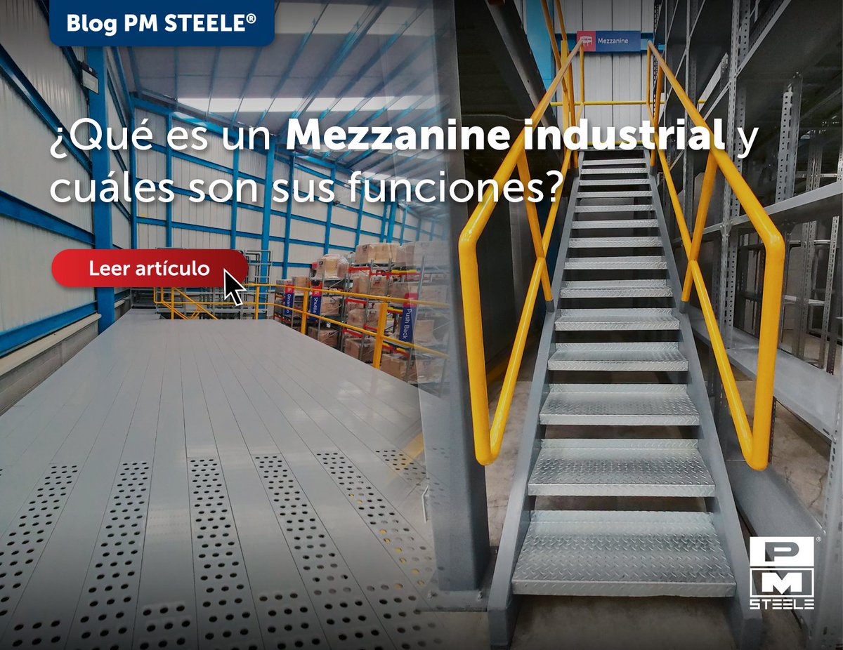 PMSteeleMX's tweet photo. ¿Sabías que un mezzanine industrial puede ayudarte a duplicar tu área de almacenamiento sin necesidad de expandir tu espacio físico? 🔧
Lee nuestro artículo aquí 👉 https://t.co/27ryHVgMOa
#PMSTEELE #Mezzanine #AlmacenamientoEficiente #SolucionesIndustriales #Logística https://t.co/oX2BrnXdvd