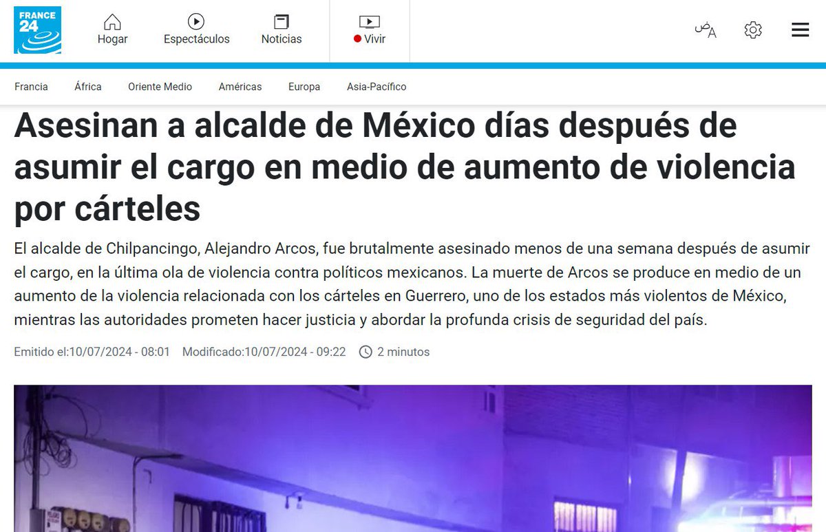 ¡Resuena caso! 
 
Homicidio de alcalde #Chilpancingo hizo eco en medios internacionales, desde la India, Reino Unido, Estados Unidos, entre otros países, mismos que compartieron la noticia.