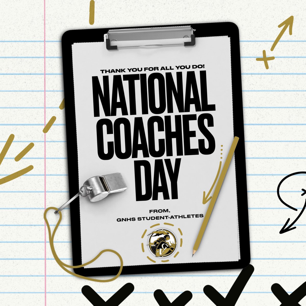 Thank you to all of our amazing coaches at Grayslake North! We appreciate you! 🖤💛🤍