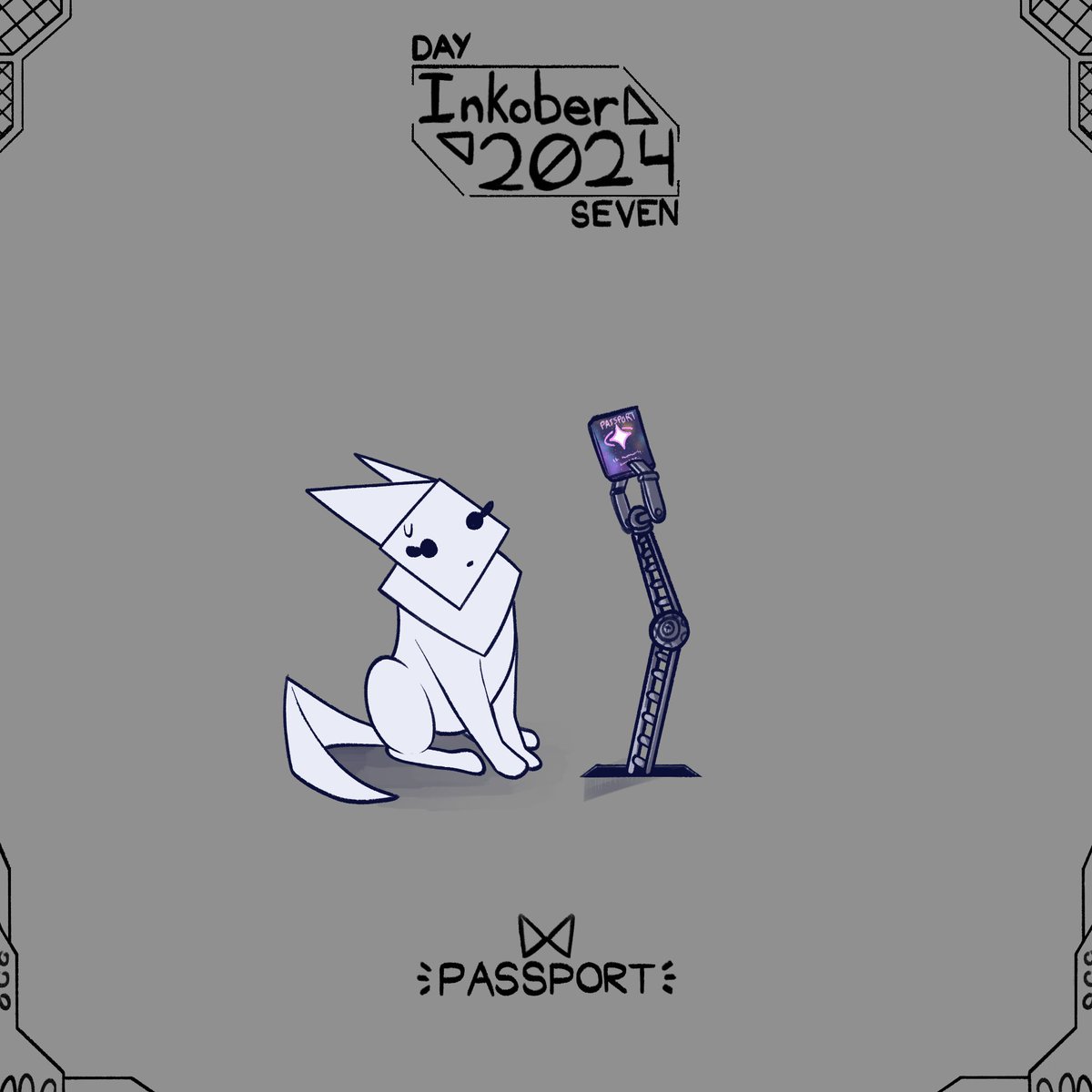 She doesn't know what that is???

Day 7 - Passport
#inktober #inktober2024 #inktoberday7 #inktoberpassport
