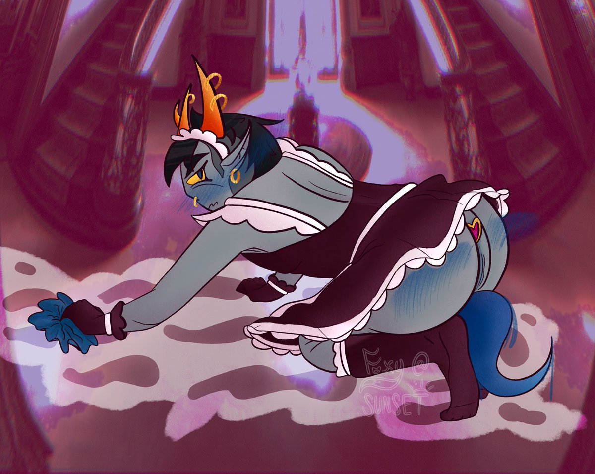 FoxyAtSunset's tweet photo. CW// Dubcon, Service Kink, Embarrassment, Mild Anal, Mild Ownership Kink

Randomized #Homesmut / #Hivesmut prompt of the month, Mallek x Service Kink (w/ some extra flavour cuz I love to see my fave boy suffering <3) https://t.co/HcgxoxAkS0