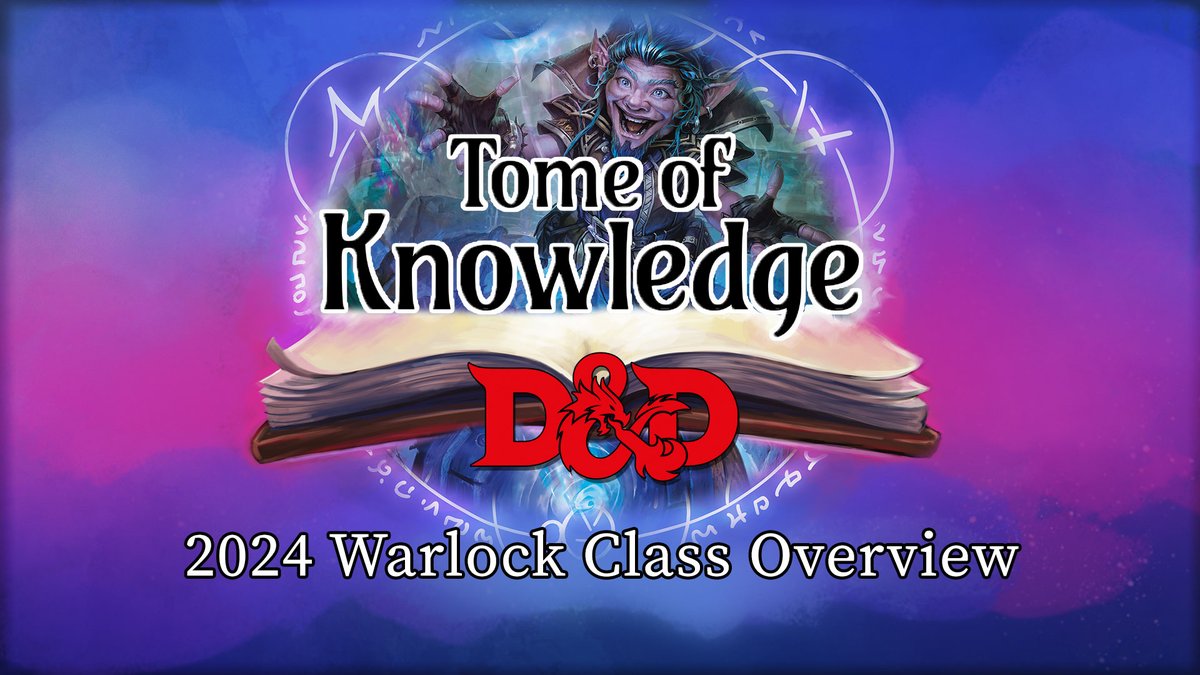 Greetings Adventurers! Today on Tome of Knowledge, we're diving into the ultimate edge lord class, the Warlock. There are some questionable changes in the 2024 player's handbook. Lets go over it!

🕕6 PM Pacific Time
🔴Twitch and YouTube