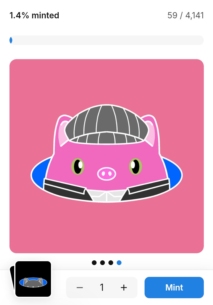 59/4141 MINTED 📍

6 Minters 🔥

🗣️4082 Based HoleyMoley Left 

Link : opensea.io/collection/bas…
Price Only 0.0005 (1.22$)

Mint Based HoleyMoley And Have A Chance To Win 0.05 ETH For 3 Lucky Minters !📍

EVERY 25% MINTED WE WILL ANNOUNCE ONE WINNER OF 0.05 ETH !!

$base #BASED