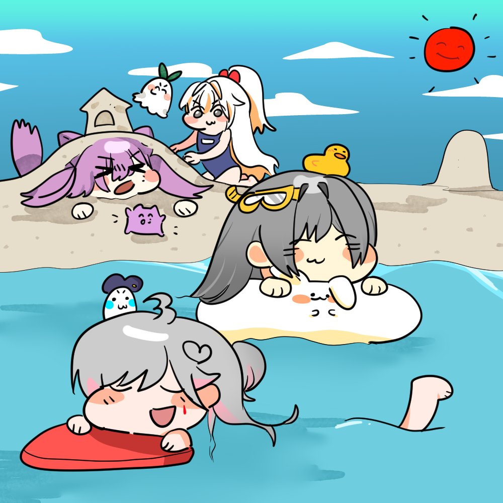 #denQ_Art 
#sitry_art
#BORICHA 
#LVD_ART
#금은방

계절은 다르지만 어디 남국에 여행을 떠나 신나게 노는 금은방

넘 귀엽게 그려져서 감사하다네요~~