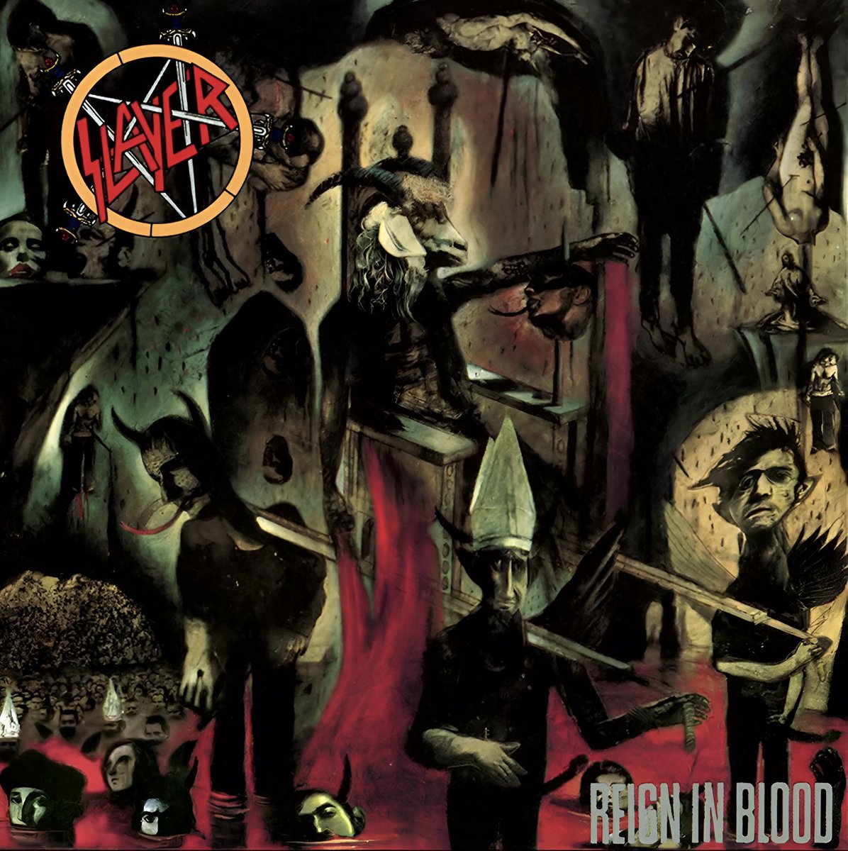 ThisDayInMETAL's tweet image. Oct 7th 1986 𝐒𝐥𝐚𝐲𝐞𝐫 released the GREAT album "Reign In Blood" #AngelOfDeath #RainingBlood #ThrashMetal 

𝐃𝐢𝐝 𝐲𝐨𝐮 𝐤𝐧𝐨𝐰... 
#KerrangMagazine listed the album at number 27 among the "100 Greatest Heavy Metal Albums of All Time".