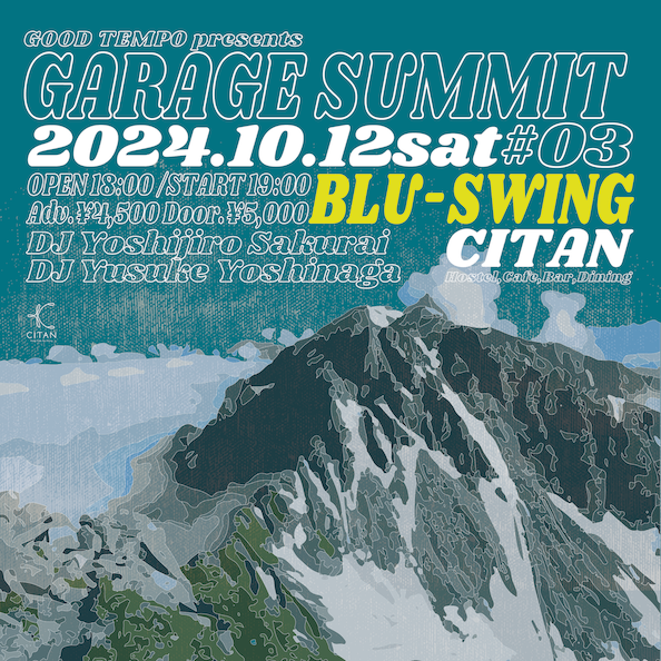 Thank You SOLD OUT！！
ご都合合わなかった方はぜひ配信を！
 
2024/10/12sat
GARAGE SUMMIT #03
BLU-SWING LIVE
OPEN 18:00/START 19:00
配信チケット ¥3,000 
※アーカイブ２週間
twitcasting.tv/c:goodtempo/sh……

<a href="/BluSwing_Yuri/">yu-ri (BLU-SWING)</a>
<a href="/Show_BluSwing/">Show Kojima(BLU-SWING)</a>
<a href="/BluSwing_hasu/">蓮池真治</a>
<a href="/Yusuke_BluSwing/">Yusuke_BLU-SWING(ynkmr.)</a>
<a href="/miya_blu_swing/">宮本“ブータン”知聡</a>